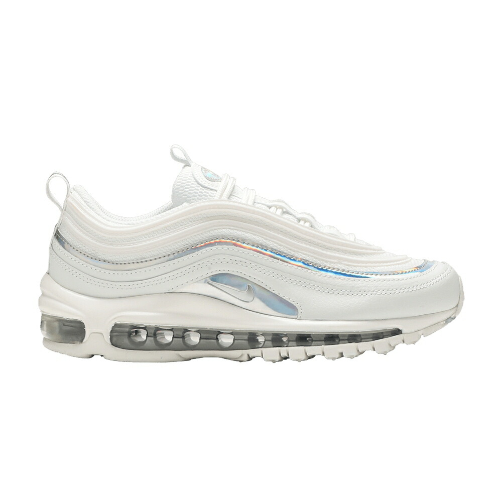 ナイキ マックス 白いこと 白いこと しろがね色 しろがね色 エア湖マックス \u0027WHITE IRIDESCENT\u0027 スニーカー レディース NIKE WMNS AIR MAX 97 / SUMMIT WHITE METALLIC SILVER