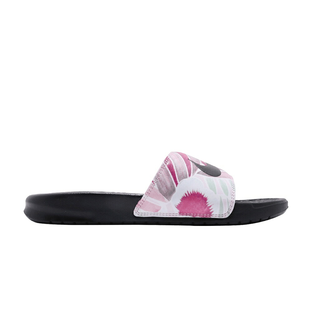 ナイキ ベナッシ サンダル 黒いこと 黒いこと \u0027BLACK FUCHSIA\u0027 スニーカー レディース NIKE WMNS BENASSI JDI PRINT ACTIVE / BLACK BLACK ACTIVE FUCHSIA
