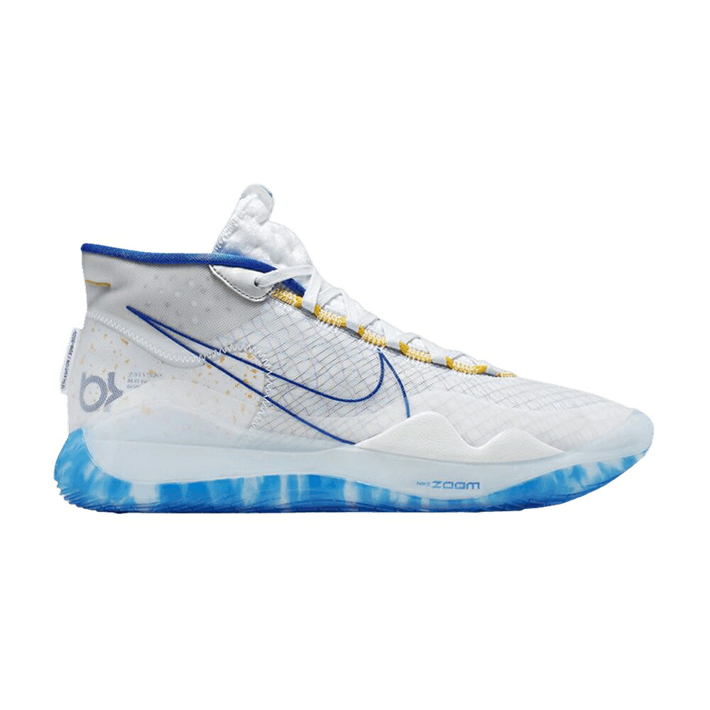 ナイキ 望遠レンズ 白いこと 白いこと 取り組み \u0027WARRIORS HOME\u0027 取り組みロイヤル 青 青色 スニーカー メンズ NIKE ZOOM KD 12 EP / WHITE WHITE AMARILLO GAME ROYAL