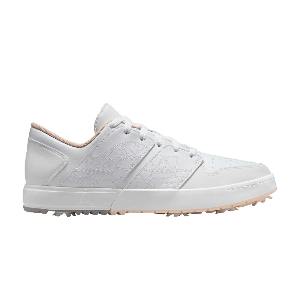 ナイキ ゴルフ 白いこと 白いこと エアジョーダン \u0027WHITE CORAL\u0027 スニーカー メンズ AIR JORDAN AIR JORDAN NU RETRO 1 LOW GOLF WASHED / WHITE WASHED CORAL メンズ靴-スニーカー-靴