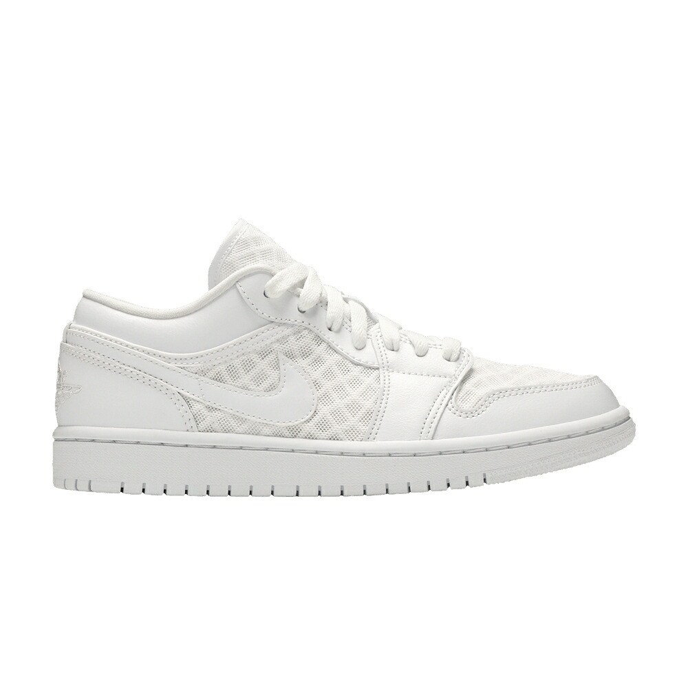 ナイキ 白いこと 白いこと エアジョーダン \u0027TRIPLE WHITE\u0027 スニーカー レディース AIR JORDAN WMNS AIR JORDAN 1 LOW BREATHE / WHITE WHITE WHITE