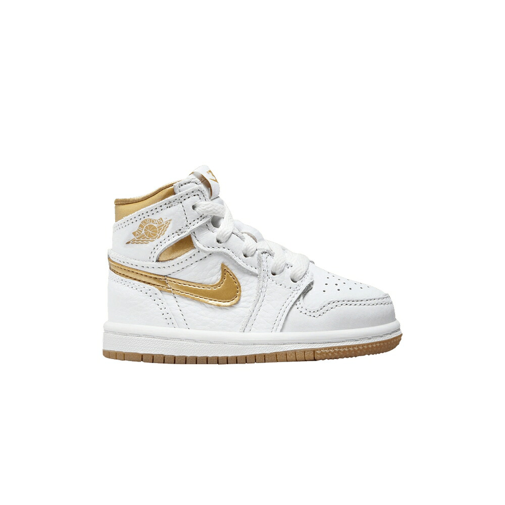 ナイキ 御機嫌 白いこと 白いこと ゴールド エアジョーダン \u0027METALLIC GOLD\u0027 もの言う花 AIR JORDAN AIR JORDAN 1 RETRO HIGH OG TD / WHITE METALLIC GOLD GUM LIGHT