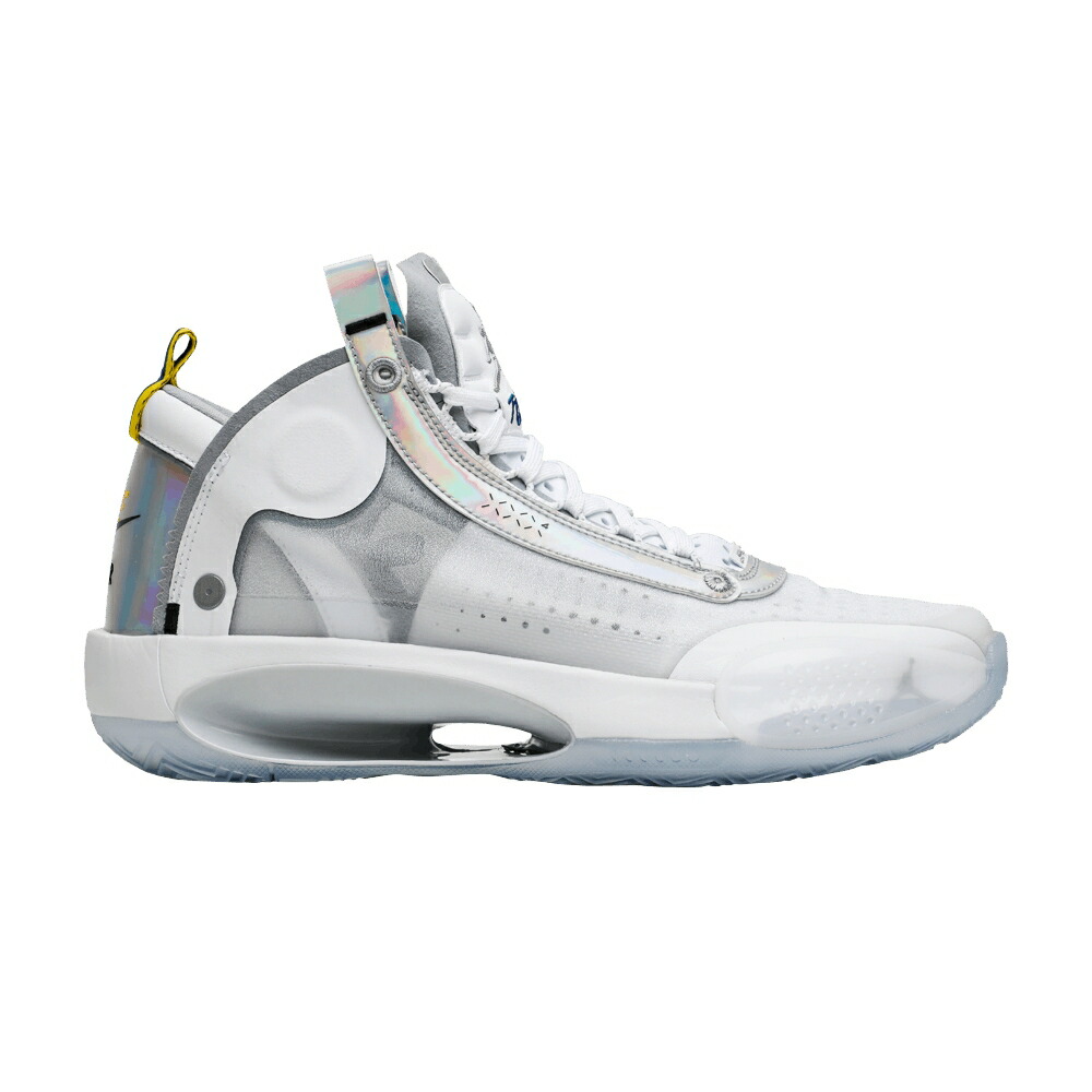 ナイキ 白いこと 白いこと しろがね色 しろがね色 エアジョーダン \u0027UNITE\u0027 スニーカー メンズ AIR JORDAN AIR JORDAN 34 / WHITE METALLIC SILVER