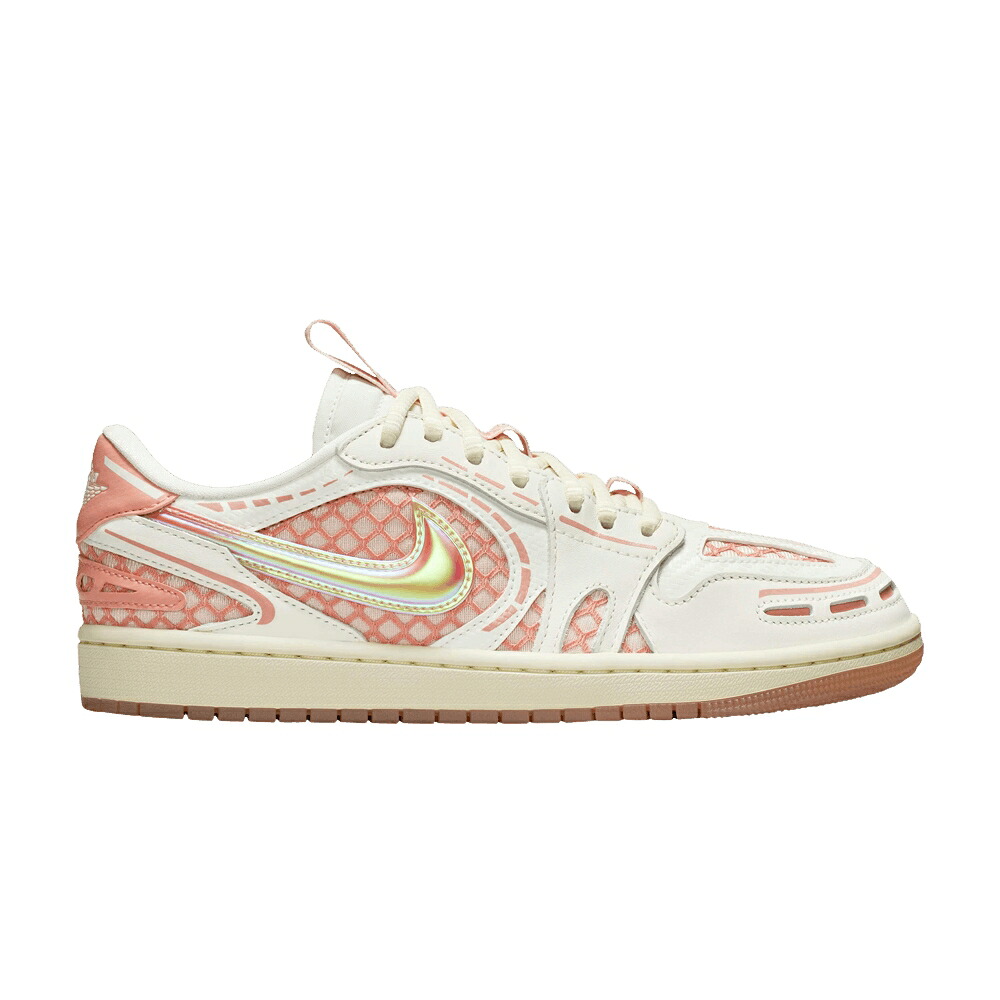 ナイキ エアジョーダン \u0027SAIL CORAL\u0027 スニーカー レディース AIR JORDAN WMNS AIR JORDAN 1 LOW METHOD OF MAKE V3 WASHED / SAIL COCONUT MILK WASHED CORAL