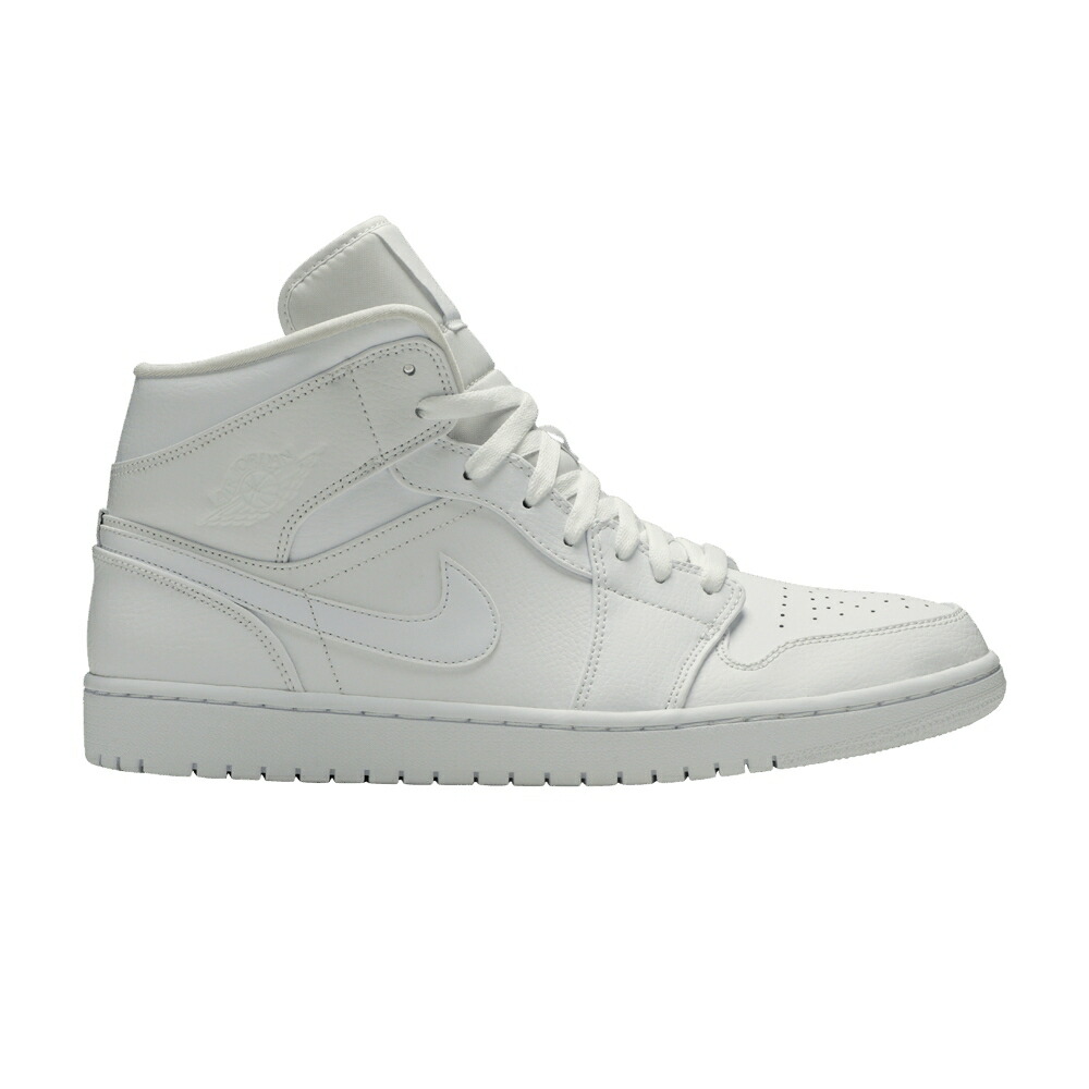 ナイキ ミッド 白いこと 白いこと エアジョーダン \u0027TRIPLE WHITE\u0027 スニーカー メンズ AIR JORDAN AIR JORDAN 1 MID 2019 / WHITE WHITE WHITE