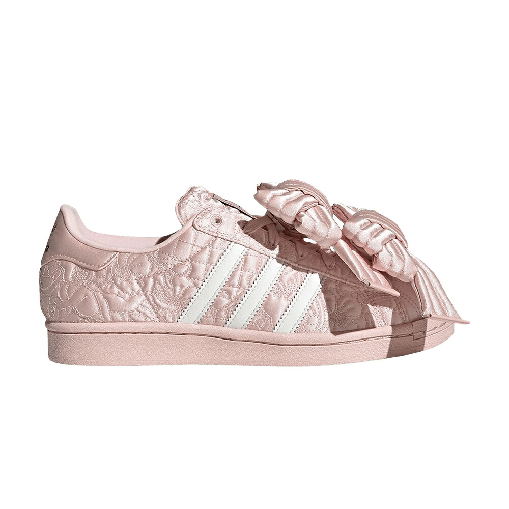 アディダス はやりっ児 サクラ色 中核グループ 白いこと 白いこと \u0027SANDY PINK\u0027 スニーカー レディース ADIDAS CAROLINE HU X WMNS SUPERSTAR / SANDY PINK CORE WHITE EARTH