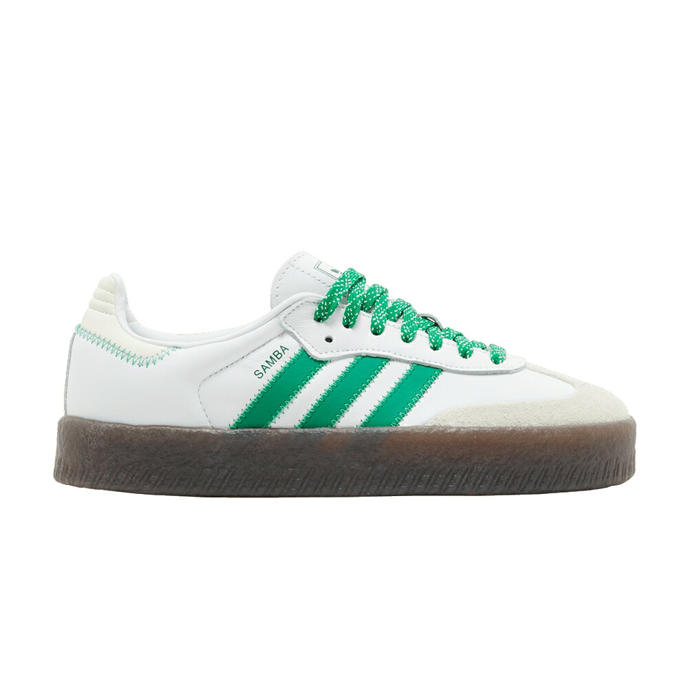 アディダス 緑 緑であること 白いこと 白いこと \u0027WHITE GUM\u0027 スニーカー レディース ADIDAS WMNS SAMBAE GREEN / CLOUD WHITE GREEN OFF WHITE