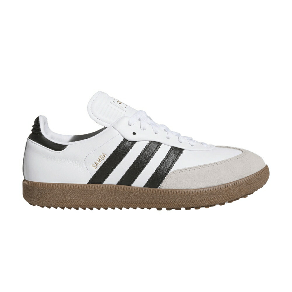 アディダス サンバ ゴルフ 黒いこと 黒いこと 白いこと 白いこと 中核グループ \u0027WHITE GUM\u0027 スニーカー メンズ ADIDAS SAMBA SPIKELESS GOLF BLACK / CLOUD WHITE CORE BLACK GUM