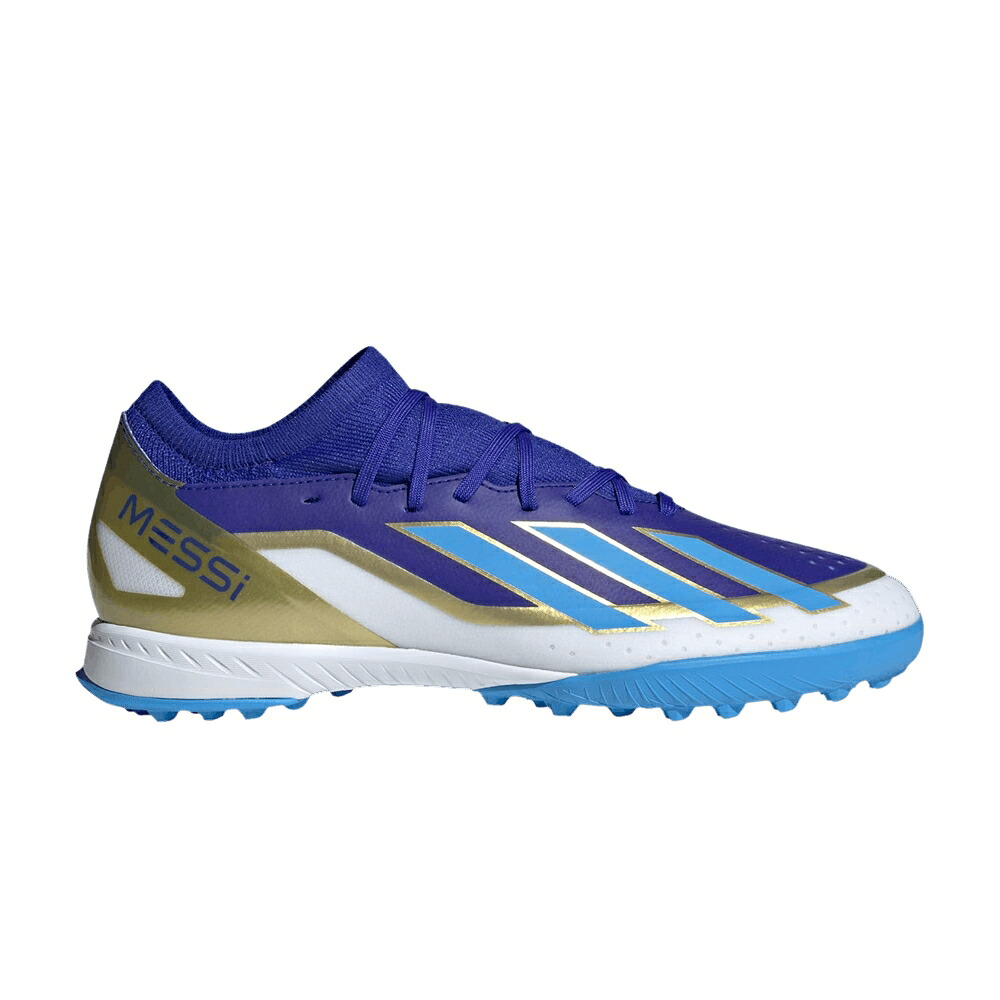 アディダス 青碧 青碧 はち切れる \u0027SPARK GENIUS\u0027 スニーカー メンズ ADIDAS X CRAZYFAST MESSI LEAGUE TF / LUCID BLUE BLUE BURST CLOUD