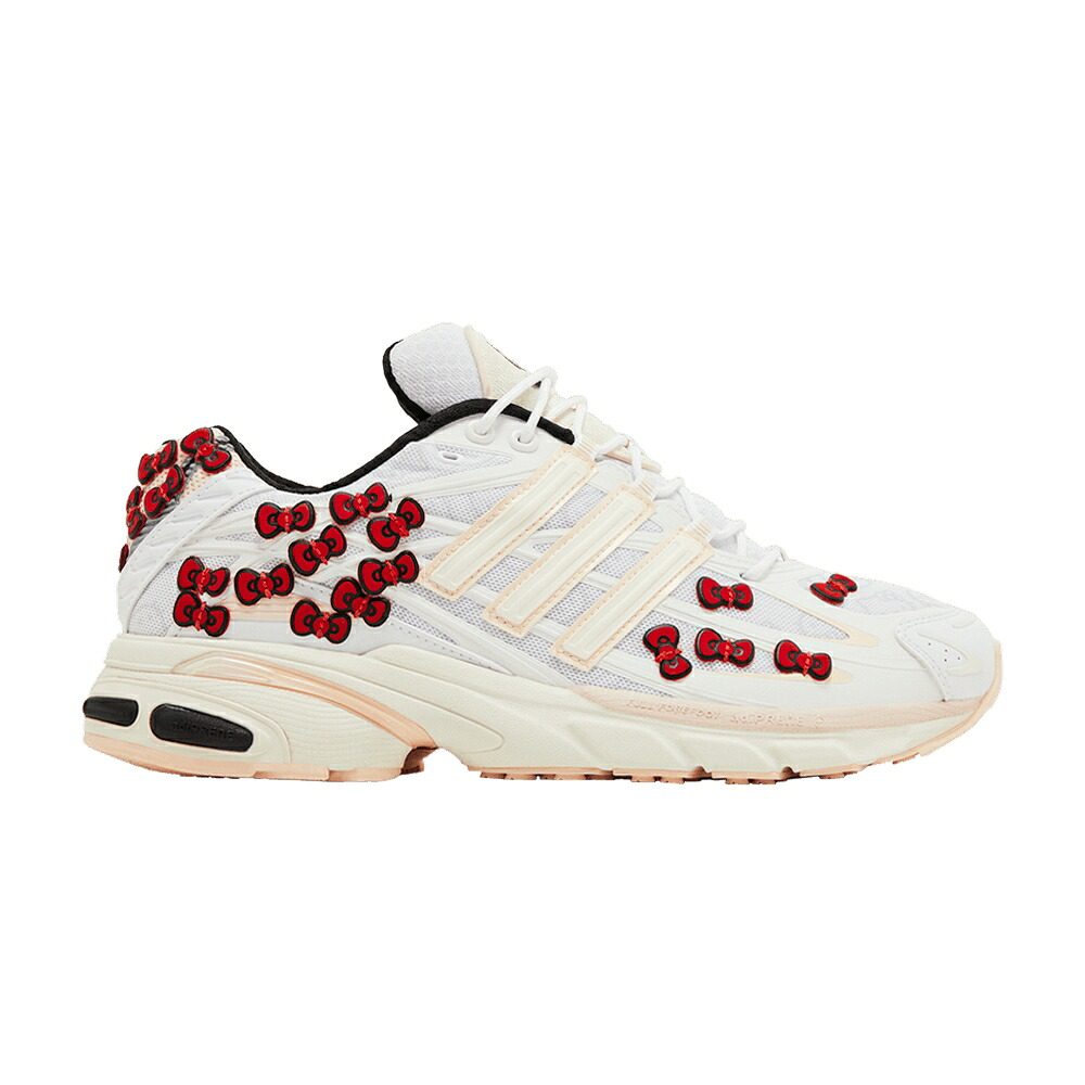アディダス 白いこと 白いこと 中核グループ ハローキティー \u002750TH ANNIVERSARY\u0027 スニーカー レディース ADIDAS HELLO KITTY X WMNS ADISTAR CUSHION / CLOUD WHITE WONDER QUARTZ CORE