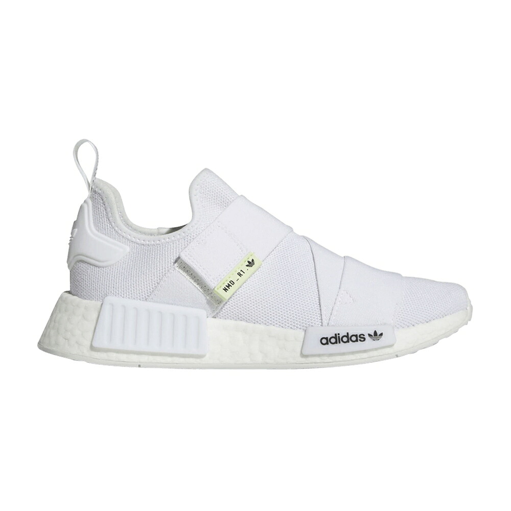 アディダス 白いこと 白いこと 中核グループ NMD_R1 \u0027WHITE LIME\u0027 スニーカー レディース ADIDAS WMNS ALMOST / CLOUD WHITE CLOUD WHITE CORE