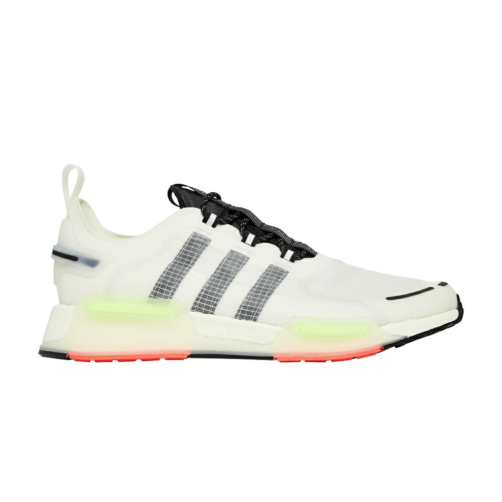 アディダス 白いこと 白いこと 中核グループ 黒いこと 黒いこと NMD_V3 \u0027CRYSTAL GREEN\u0027 スニーカー メンズ ADIDAS WHITE SIGNAL / CRYSTAL WHITE CORE BLACK SIGNAL
