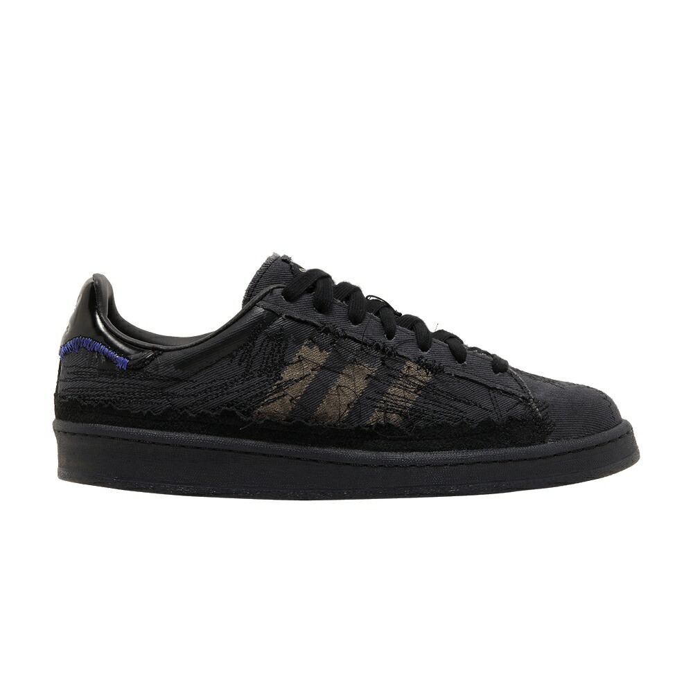 アディダス 小わっぱ用 校庭 中核グループ 黒いこと 黒いこと \u0027BLACK\u0027 スニーカー メンズ ADIDAS YOUTH OF PARIS X CAMPUS 80S / CORE BLACK CORE BLACK CORE BLACK