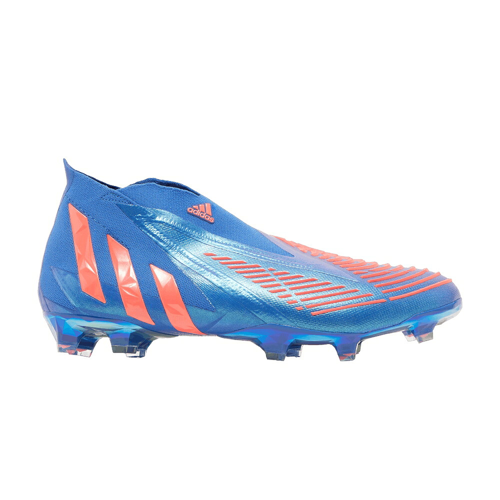 アディダス プレデター 青み 青色 ターボ EDGE+ \u0027HIRES TURBO\u0027 スニーカー メンズ ADIDAS PREDATOR FG \u0027HI-RES BLUE / HI RES BLUE TURBO HI RES BLUE