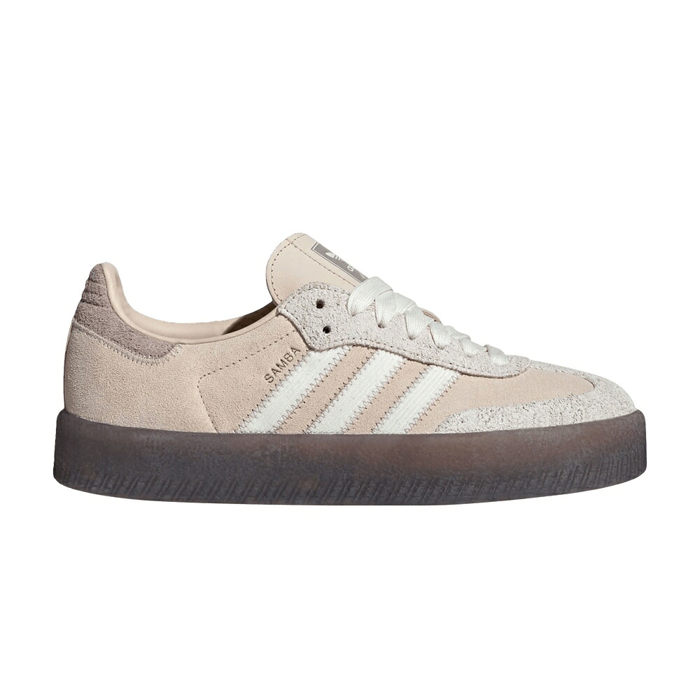 アディダス 白いこと 白いこと 薄墨色 薄墨色 \u0027LINEN GUM\u0027 スニーカー レディース ADIDAS WMNS SAMBAE / LINEN OFF WHITE GREY