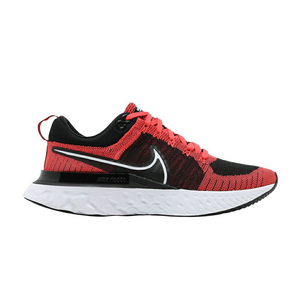 ナイキ リアクト 幽客 飛球編み物 クリムゾン 黒いこと 黒いこと \u0027BRIGHT BLACK\u0027 スニーカー メンズ NIKE REACT INFINITY RUN FLYKNIT 2 CRIMSON / BRIGHT CRIMSON BLACK DARK SMOKE