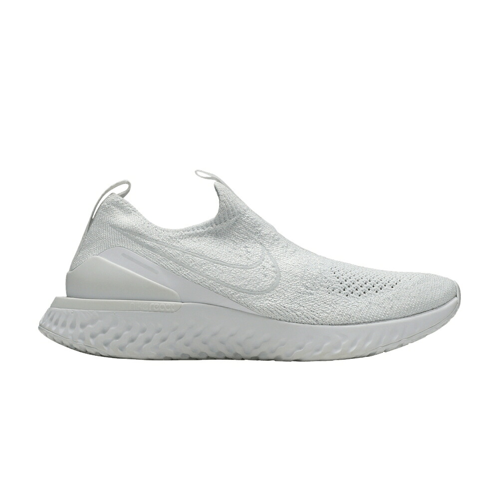 ナイキ 叙事詩 リアクト 飛球編み物 白いこと 白いこと 純然たる プラチナム \u0027TRIPLE WHITE\u0027 スニーカー レディース NIKE WMNS EPIC PHANTOM REACT FLYKNIT / WHITE WHITE PURE PLATINUM