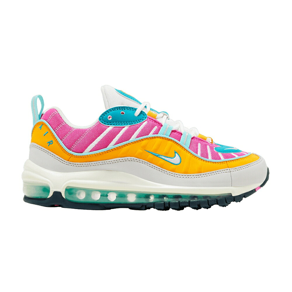 ナイキ マックス レーザ 大気圏マックス \u0027TEAL FUCHSIA\u0027 スニーカー レディース NIKE WMNS AIR MAX 98 / SPIRIT TEAL TROPICAL TWIST LASER