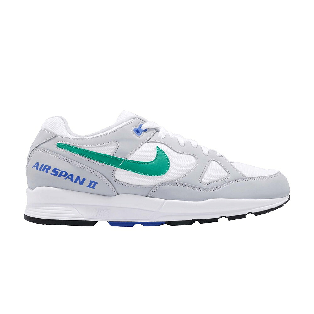 ナイキ 薄墨色 薄墨色 白いこと 白いこと \u0027CLEAR EMERALD\u0027 スニーカー メンズ NIKE AIR SPAN 2 / WOLF GREY CLEAR EMERALD WHITE