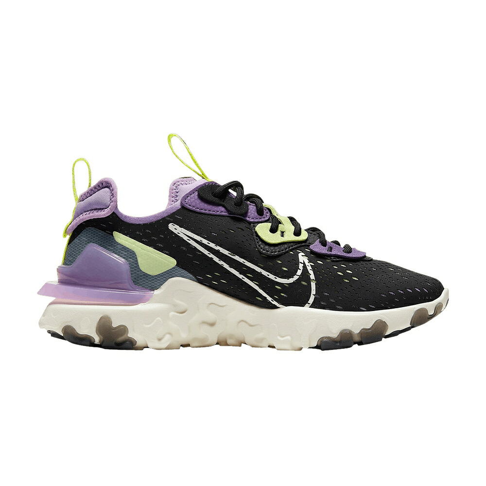 ナイキ リアクト \u0027BLACK PURPLE\u0027 スニーカー レディース NIKE WMNS REACT VISION /