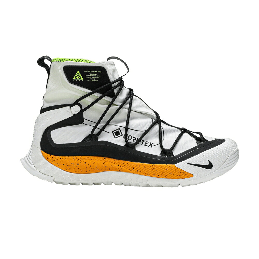 ナイキ ゴアテックス 白いこと 白いこと 黒いこと 黒いこと ゴールド \u0027UNIVERSITY GOLD\u0027 スニーカー メンズ NIKE ACG AIR TERRA ANTARKTIK GORE-TEX / WHITE BLACK UNIVERSITY GOLD