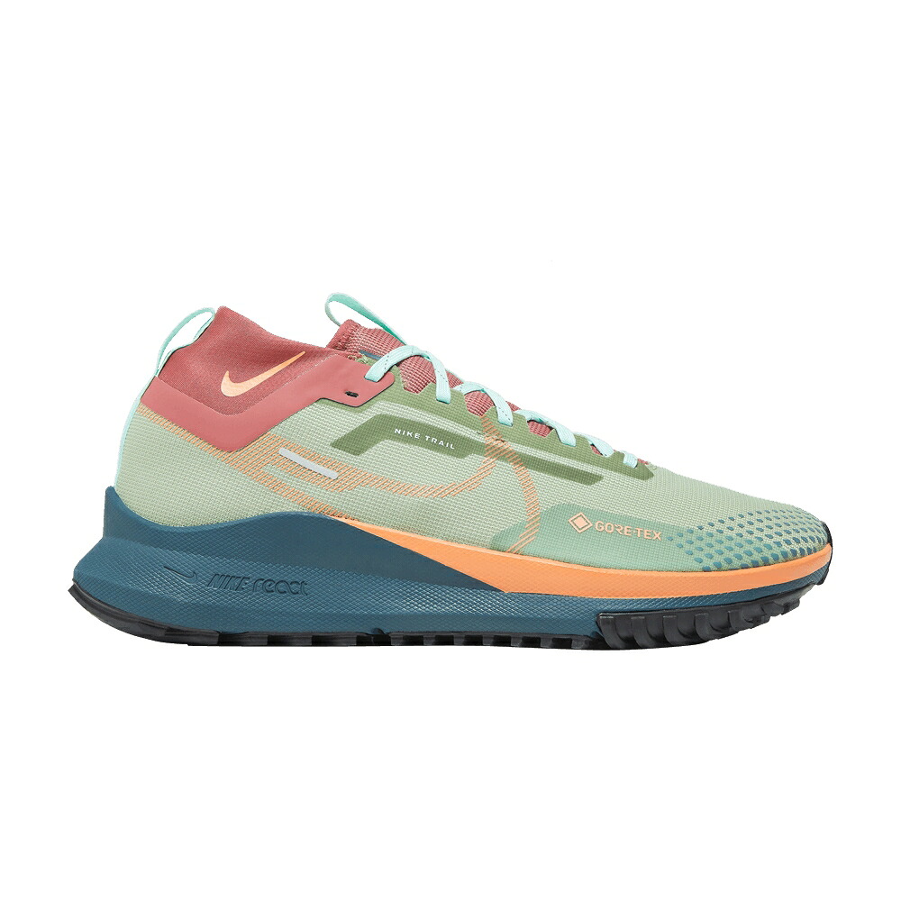 ナイキ リアクト ペガサス ゴアテックス 橙 オレンジ色 \u0027ALLIGATOR TRANCE\u0027 スニーカー メンズ NIKE REACT PEGASUS TRAIL 4 GORE-TEX ORANGE / ALLIGATOR MINT FOAM CANYON RUST