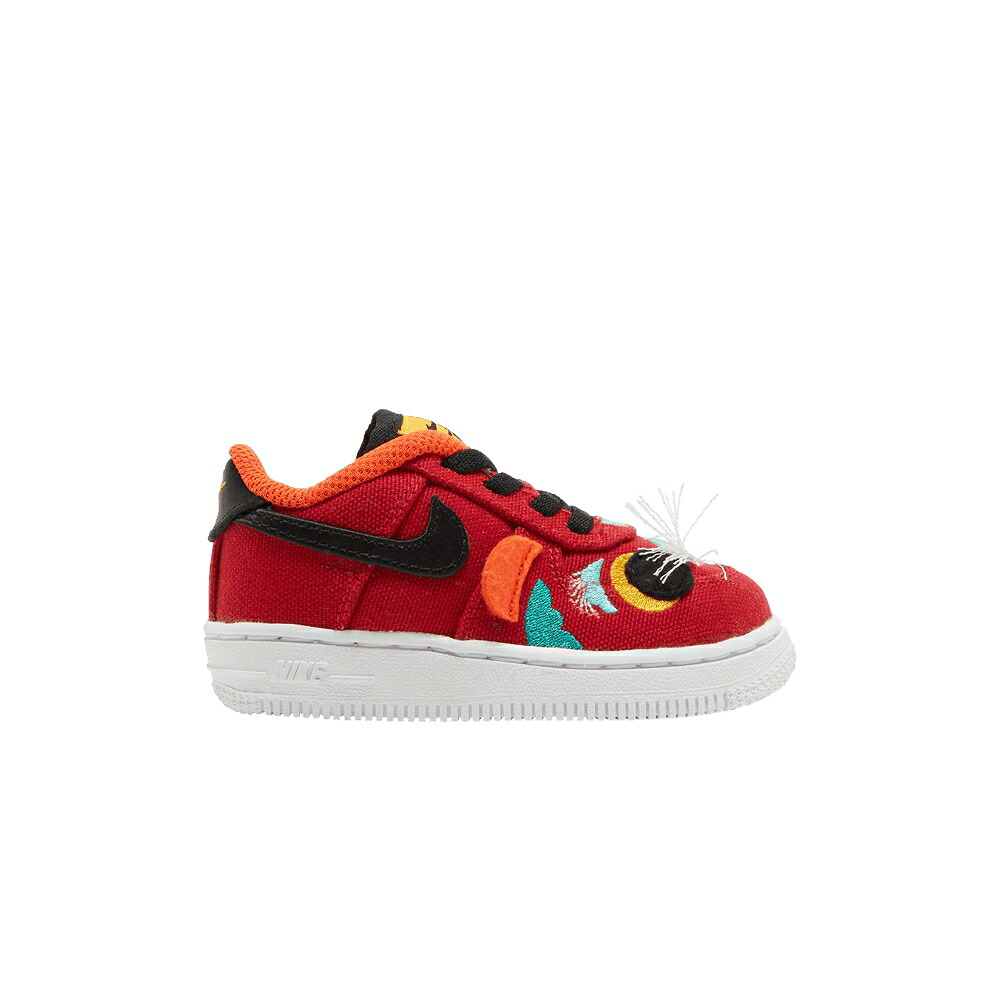 ナイキ 赤 赤いこと 白いこと 白いこと ゴールド \u0027CHINESE YEAR\u0027 もの言う花 NIKE FORCE 1 LV8 TD NEW / GYM RED WHITE UNIVERSITY GOLD