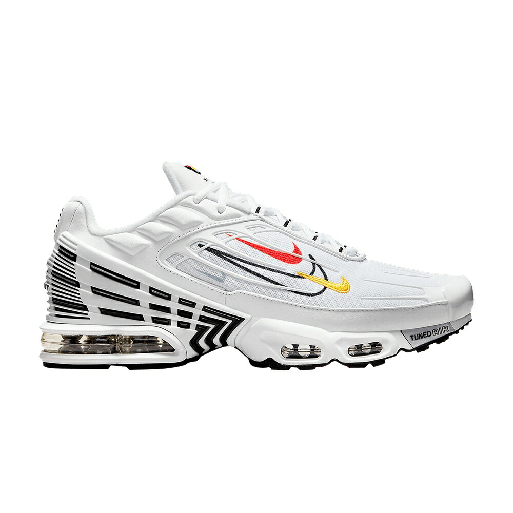 ナイキ マックス 白いこと 白いこと 黒いこと 黒いこと エアマックスプラス \u0027MULTISWOOSH\u0027 スニーカー メンズ NIKE AIR MAX PLUS 3 \u0027MULTI-SWOOSH\u0027 / WHITE MULTI COLOR BLACK NEUTRAL