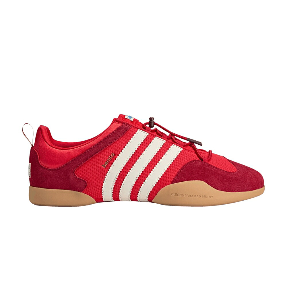 アディダス 女性バレエダンサー 赤 赤いこと 白いこと 白いこと 力強さ \u0027VIVID RED\u0027 スニーカー メンズ ADIDAS BAD BUNNY X BALLERINA / VIVID RED CHALK WHITE POWER RED