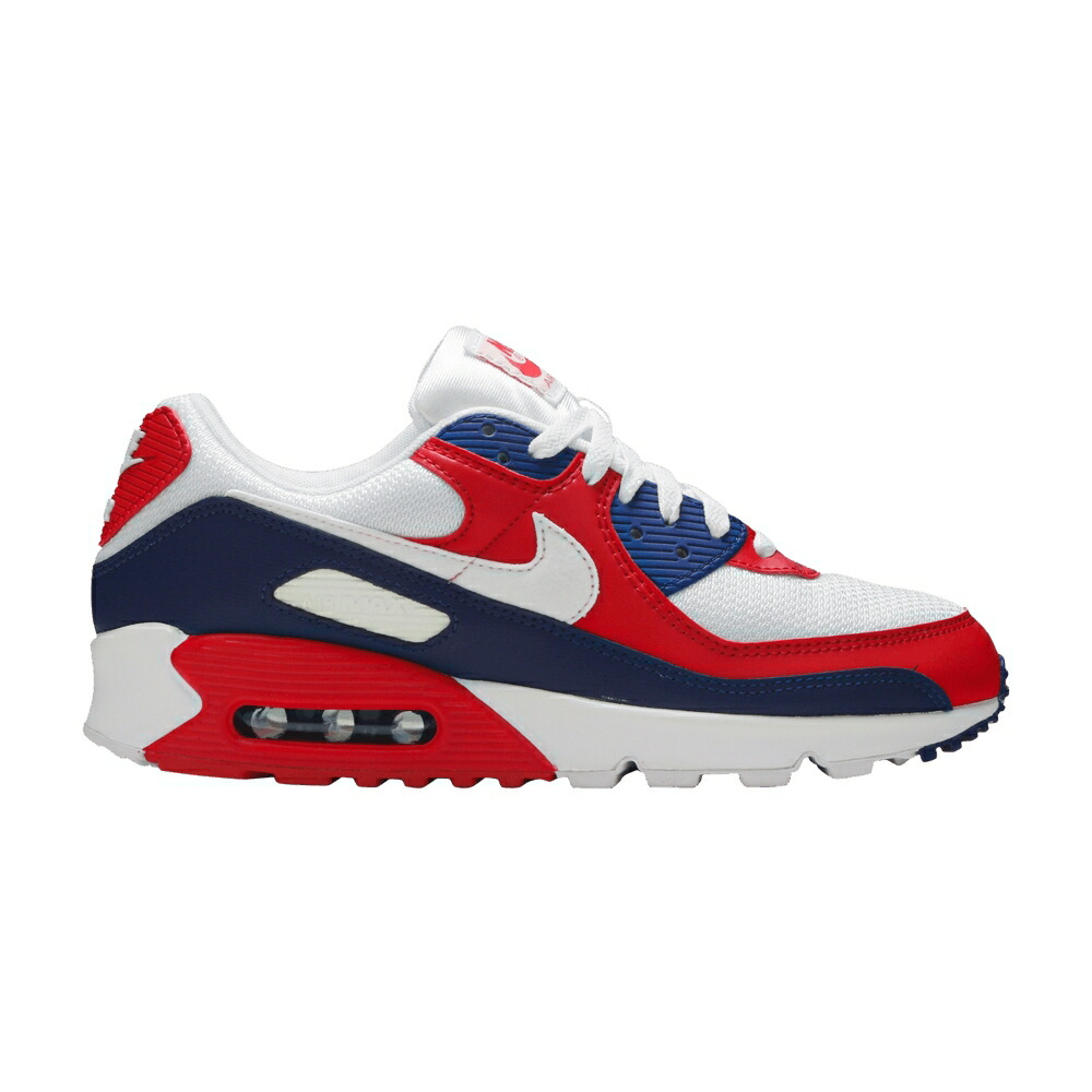 ナイキ マックス 白いこと 白いこと 赤 赤いこと エア湖マックス \u0027USA 2020\u0027 スニーカー メンズ NIKE AIR MAX 90 / WHITE OBSIDIAN UNIVERSITY RED