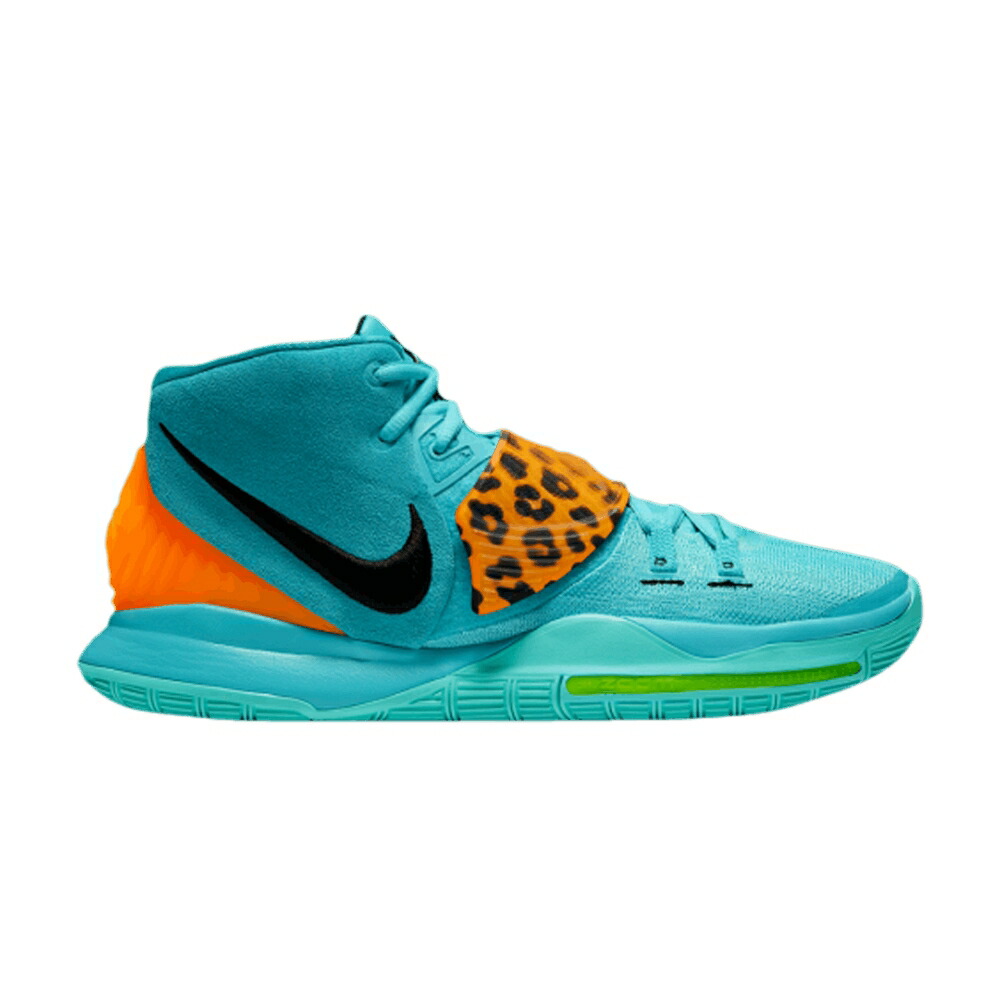ナイキ カイリー アクア 黒いこと 黒いこと 黄味がかった 黄色 \u0027ANIMAL AQUA\u0027 スニーカー メンズ NIKE KYRIE 6 EP PRINT - ORACLE / ORACLE AQUA BLACK OPTI YELLOW