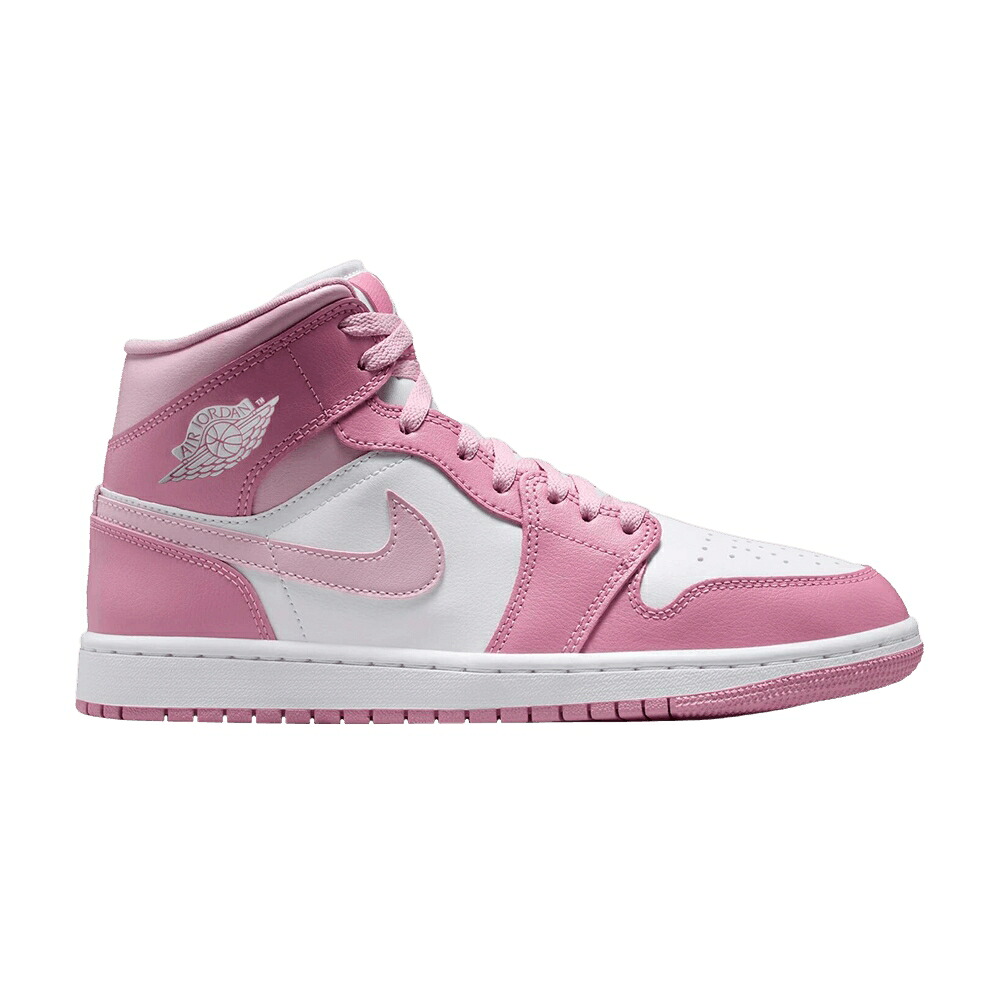 ナイキ ミッド サクラ色 エアジョーダン \u0027ELEMENTAL CARMINE\u0027 スニーカー レディース AIR JORDAN AIR JORDAN WMNS 1 MID PINK ICED / ELEMENTAL PINK ICED CARMINE