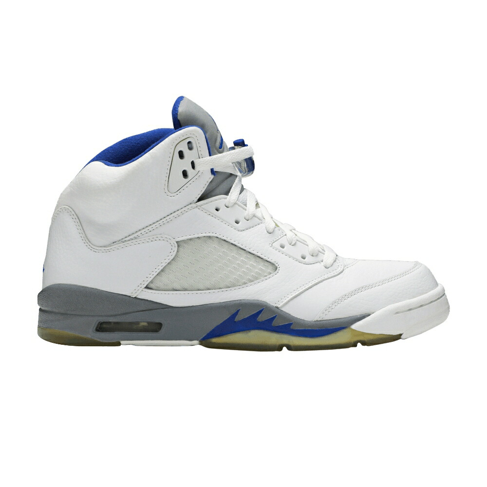 ナイキ 白いこと 白いこと ステルス エアジョーダン \u0027STEALTH\u0027 スニーカー メンズ AIR JORDAN AIR JORDAN 5 RETRO / WHITE SPORT ROYAL STEALTH