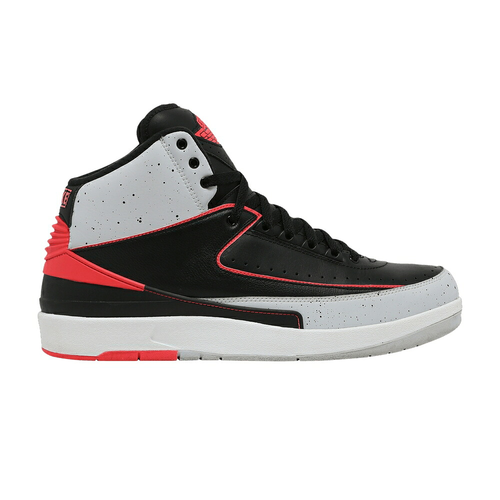 ナイキ 黒いこと 黒いこと エアジョーダン \u0027INFRARED 23\u0027 スニーカー メンズ AIR JORDAN AIR JORDAN 2 RETRO / BLACK INFRARED 23 PR PLTNM WHT
