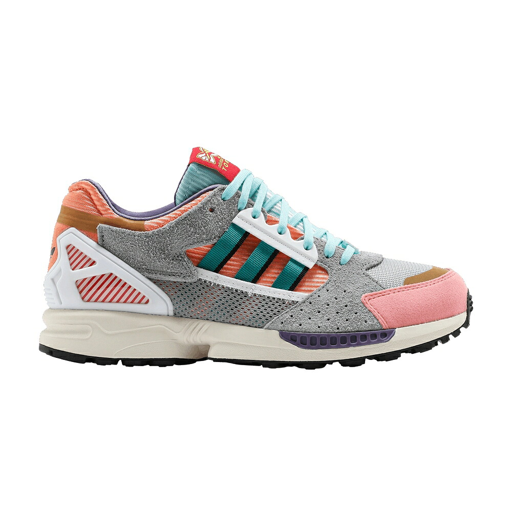 アディダス 薄墨色 薄墨色 サクラ色 緑 緑であること \u0027CANDYVERSE\u0027 スニーカー メンズ ADIDAS ZX 10/8 / GREY PINK GREEN