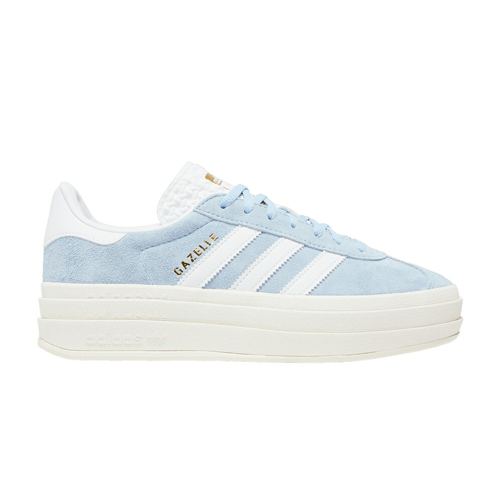 アディダス ガゼル 天の原 白いこと 白いこと ゴールド \u0027CLEAR SKY\u0027 スニーカー レディース ADIDAS WMNS GAZELLE BOLD / CLEAR SKY CLOUD WHITE GOLD