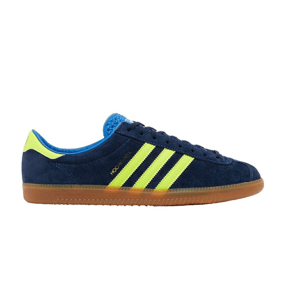 アディダス ナイト爵 藍色 インディゴ 黄味がかった 黄色 青碧 青碧 \u0027INDIGO YELLOW\u0027 スニーカー メンズ ADIDAS HOCHELAGA SPZL SOLAR / NIGHT INDIGO SOLAR YELLOW BLUE