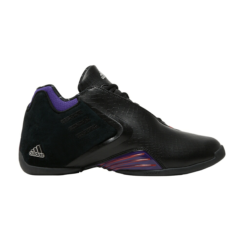 アディダス 中核グループ 黒いこと 黒いこと 分科大学 紫 パープル \u0027RAPTORS\u0027 スニーカー メンズ ADIDAS T-MAC 3 RESTOMOD / CORE BLACK COLLEGE PURPLE