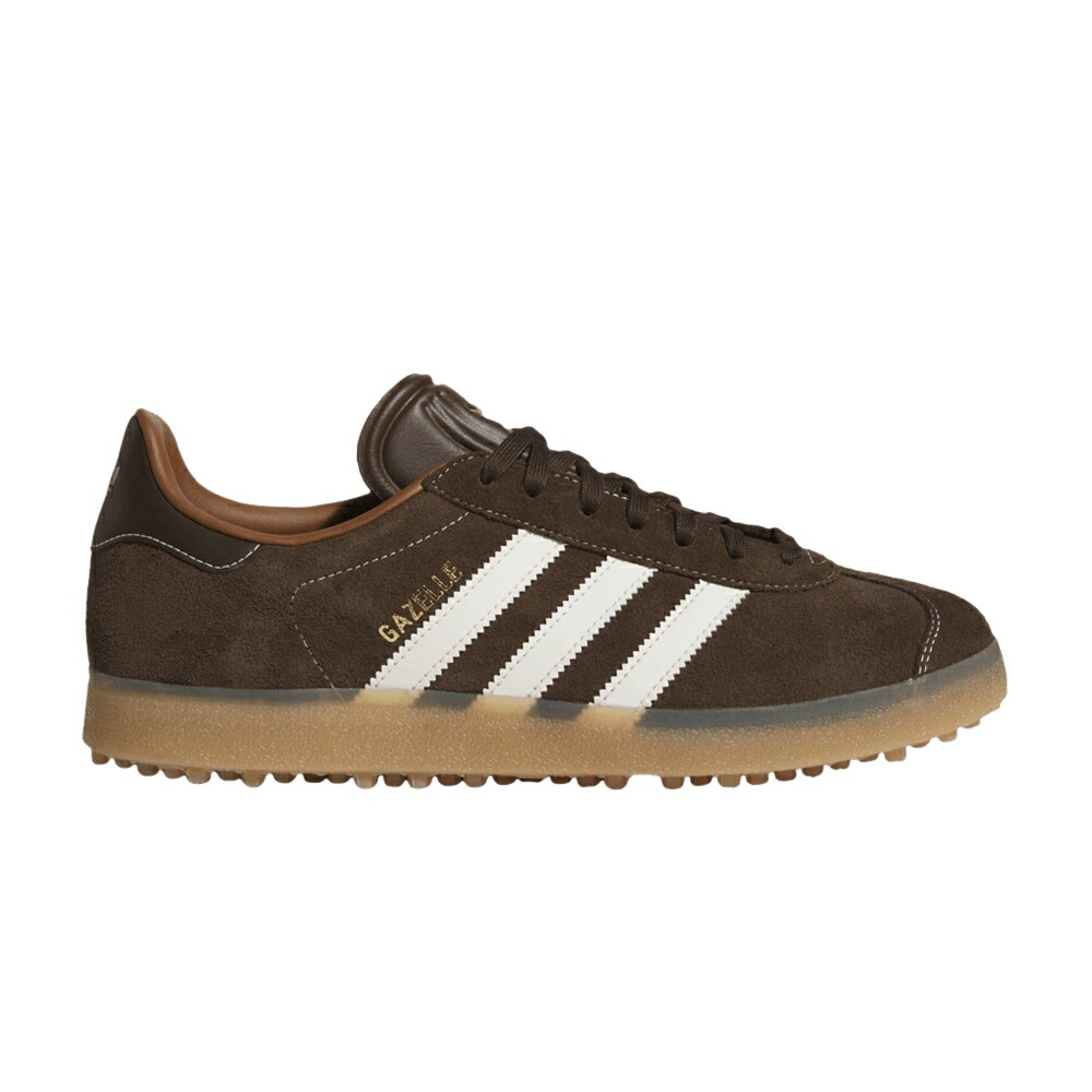 アディダス ガゼル ゴルフ 赤銅色 赤銅色 白いこと 白いこと \u0027DARK BROWN\u0027 スニーカー メンズ ADIDAS GAZELLE SPIKELESS GOLF / DARK BROWN CHALK WHITE GUM