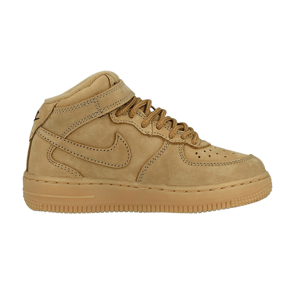 ナイキ ミッド 緑 緑であること 空軍 \u0027FLAX\u0027 お坊っちゃん キッズ NIKE AIR FORCE 1 MID LV8 なおなお書き / FLAX FLAX OUTDOOR GREEN もの言う花 マタニティ スニーカー