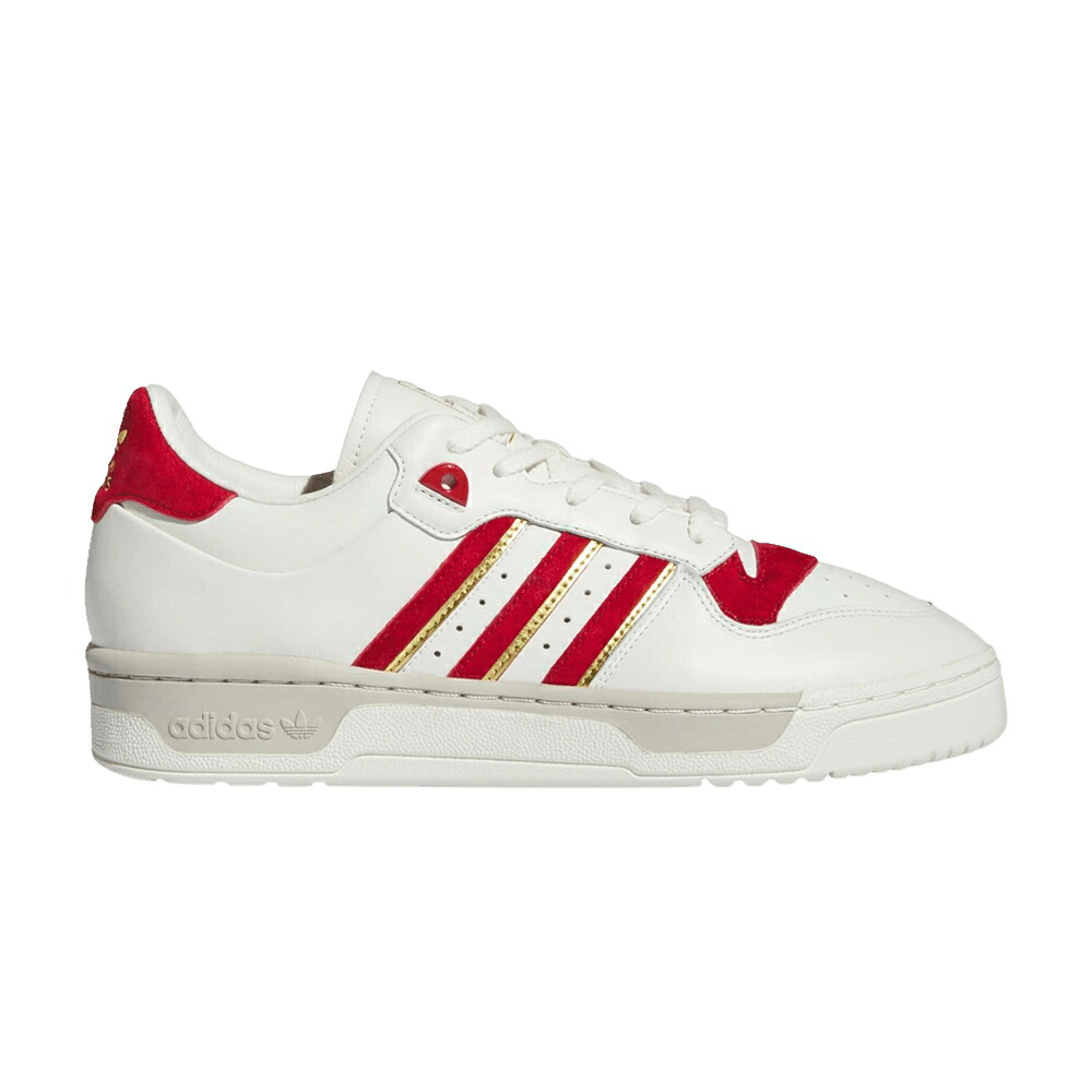 アディダス パワー 赤 レッド 白色 ホワイト チーム アイボリー 'TEAM GOLD' スニーカー メンズ ADIDAS RIVALRY 86 LOW POWER RED / CLOUD WHITE TEAM POWER RED IVORY|スニケス