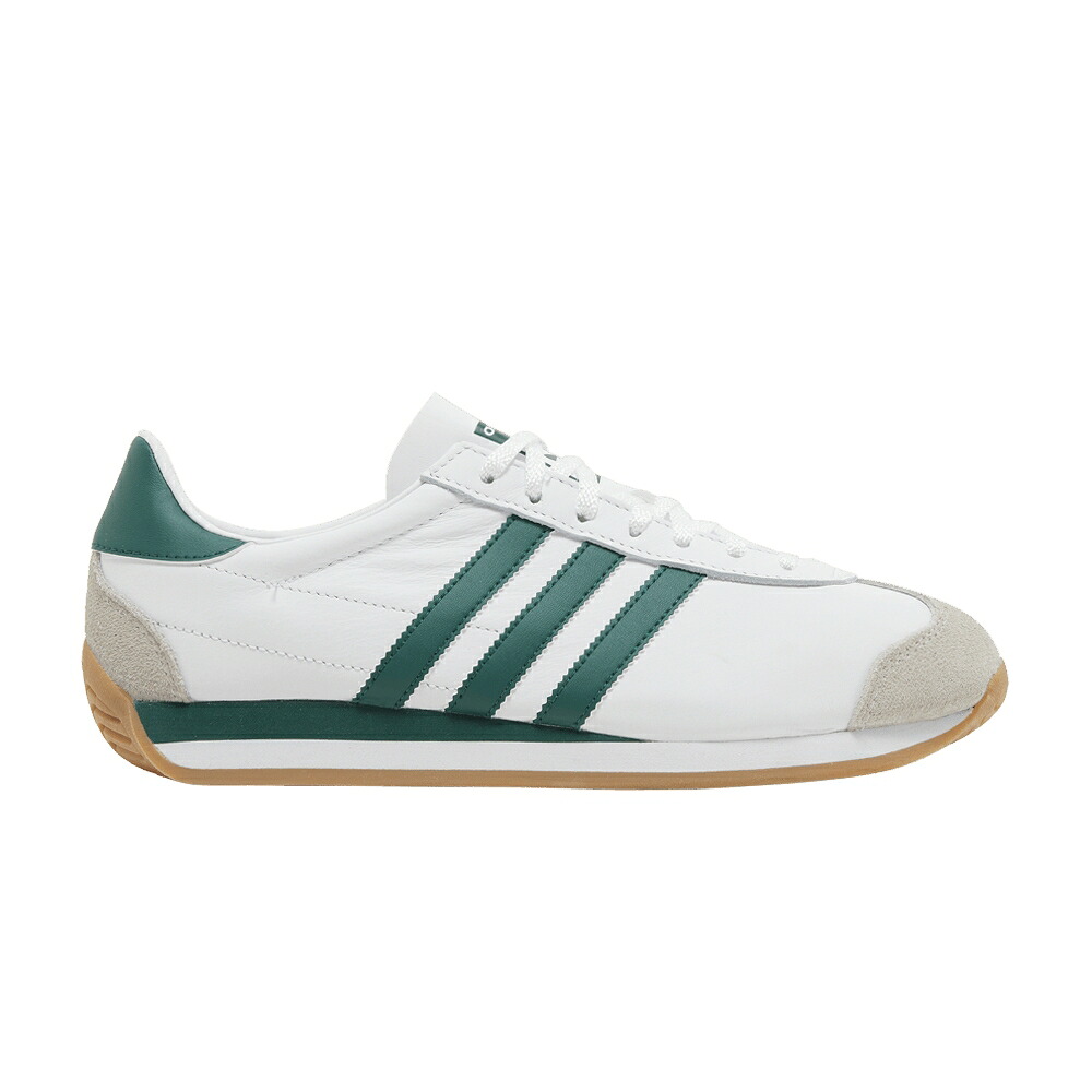 アディダス カントリー 白いこと 白いこと 緑 緑であること \u0027CLOUD GREEN\u0027 スニーカー メンズ ADIDAS COUNTRY OG WHITE COLLEGIATE / CLOUD WHITE COLLEGIATE GREEN 靴-スニーカー-メンズ靴