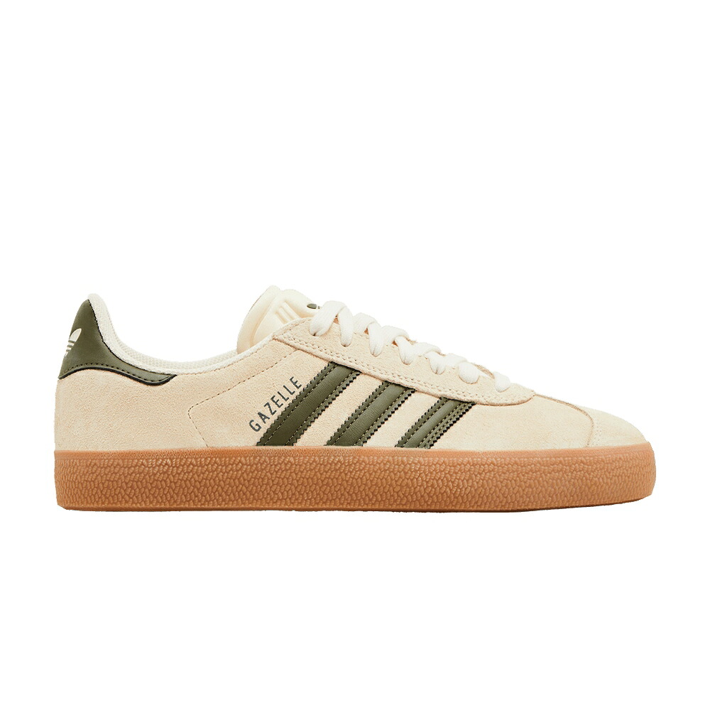 アディダス ガゼル オリーブ \u0027ECRU OLIVE\u0027 スニーカー メンズ ADIDAS GAZELLE ADV TINT FOCUS / ECRU TINT FOCUS OLIVE GUM