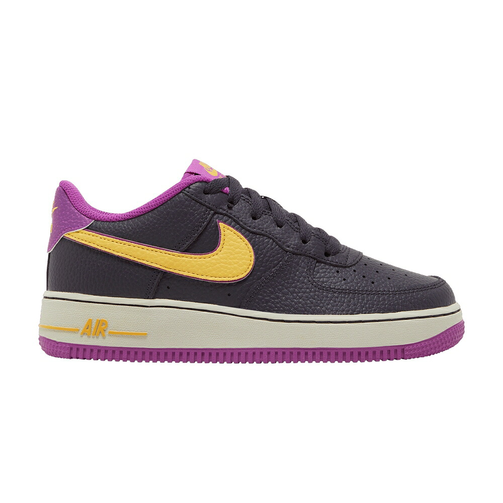 ナイキ 紫 パープル 空軍 \u0027LAKERS ALTERNATE\u0027 お坊っちゃん キッズ NIKE AIR FORCE 1 GS / CAVE PURPLE LIGHT BONE VIVID もの言う花 マタニティ スニーカー