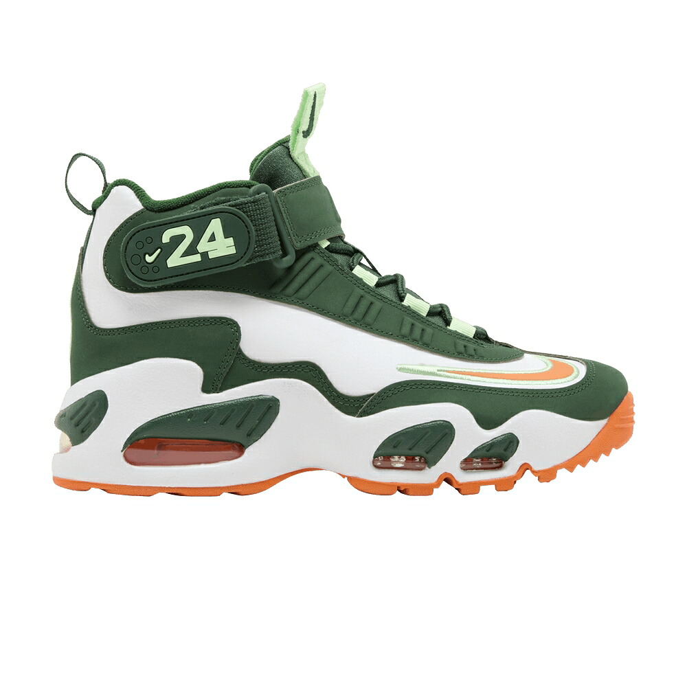 ナイキ グリフィー マックス 白いこと 白いこと \u0027マイアミ ハリケーンズ\u0027 お坊っちゃん キッズ NIKE AIR GRIFFEY MAX 1 GS \u0027MIAMI HURRICANES\u0027 / FIR BRIGHT MANDARIN WHITE VAPOR もの言う花 マタニティ スニーカー