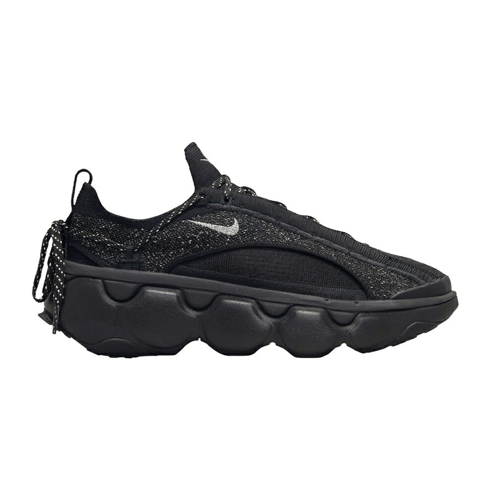 ナイキ 飛球編み物 黒いこと 黒いこと しろがね色 しろがね色 \u0027BLACK SILVER\u0027 スニーカー レディース NIKE WMNS FLYKNIT BLOOM METALLIC / BLACK BLACK METALLIC SILVER