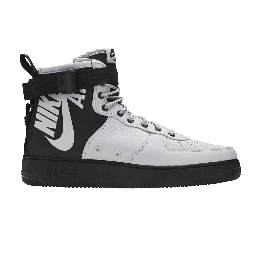 ナイキ ミッド 薄墨色 薄墨色 黒いこと 黒いこと 空軍 \u0027WOLF GREY\u0027 スニーカー メンズ NIKE 空想科学小説 AIR FORCE 1 MID / WOLF GREY WOLF GREY BLACK