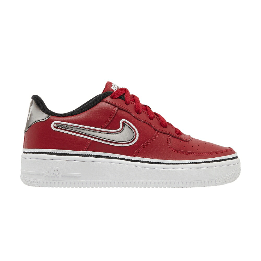 ナイキ 赤 赤いこと 黒いこと 黒いこと 白いこと 白いこと 空軍 \u0027VARSITY RED\u0027 お坊っちゃん キッズ NIKE AIR FORCE 1 LV8 SPORT GS / VARSITY RED BLACK WHITE もの言う花 マタニティ スニーカー