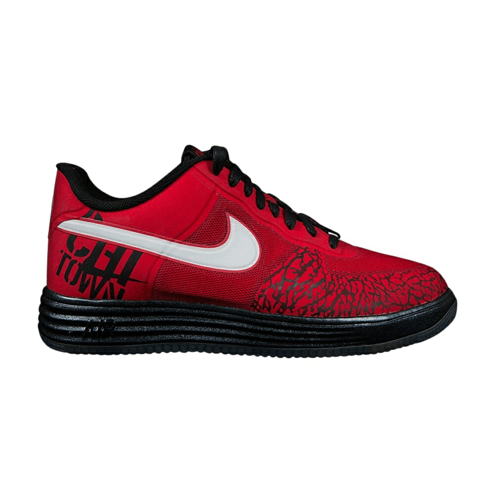 ナイキ ルーナー ルナー 赤 赤いこと 黒いこと 黒いこと \u0027CHICAGO\u0027 スニーカー メンズ NIKE LUNAR FORCE 1 LOW FUSE NRG / UNIVERSITY RED BLACK