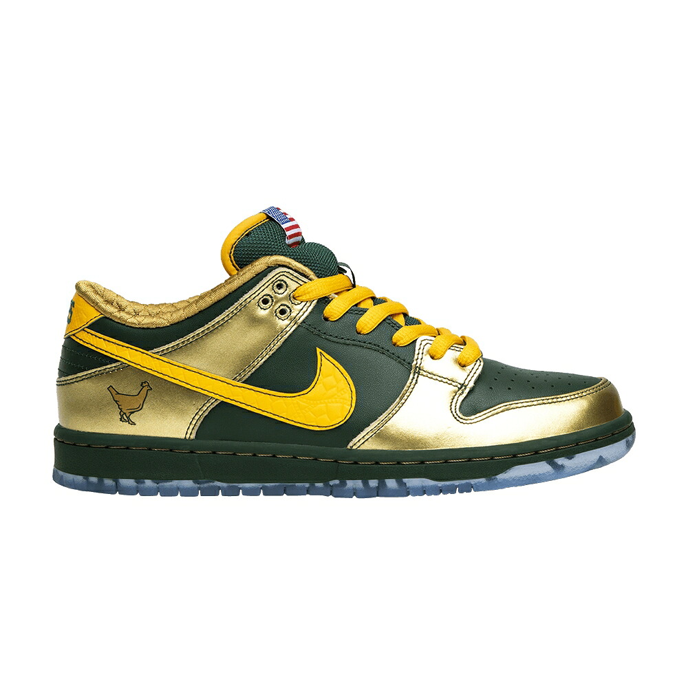 ナイキ ダンク 労働者階級 エスビー ゴールド \u0027DOERNBECHER\u0027 スニーカー メンズ NIKE DUNK PRO LOW SB 2018 / FIR UNIVERSITY GOLD METALLIC